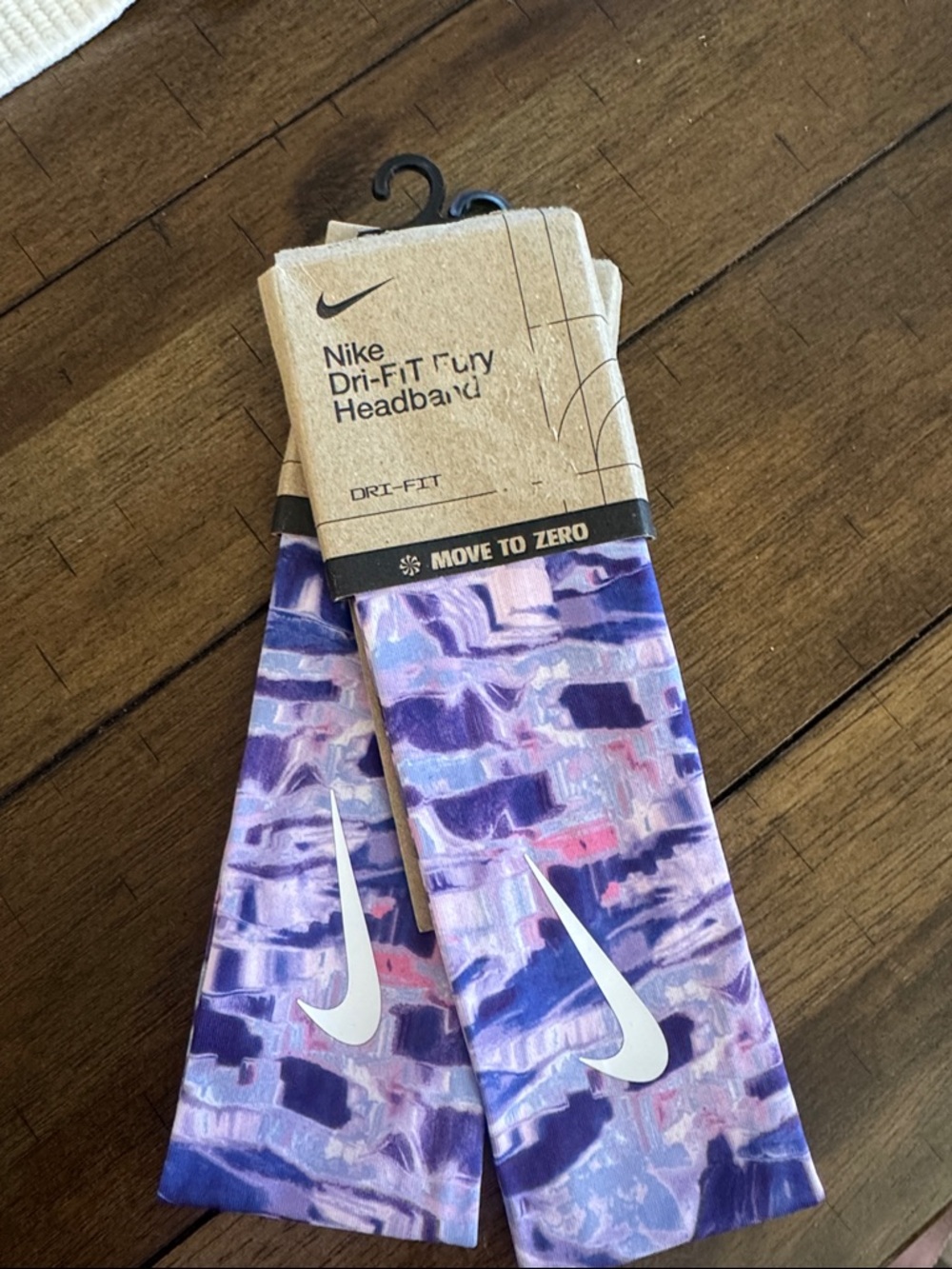 Nike Dri-FIT Headband in Purple/Pink Multi